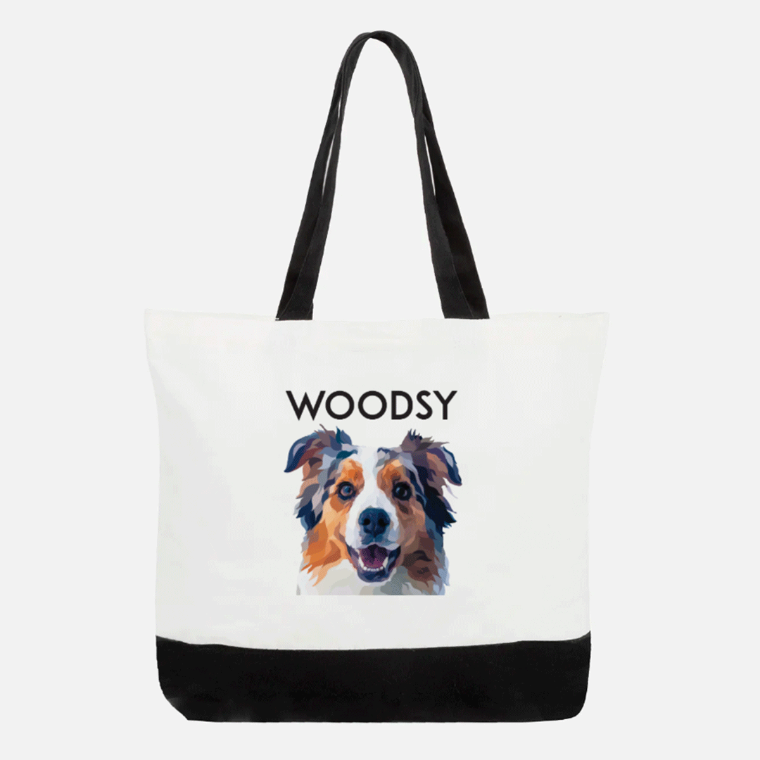 Dog themed tote bags best sale